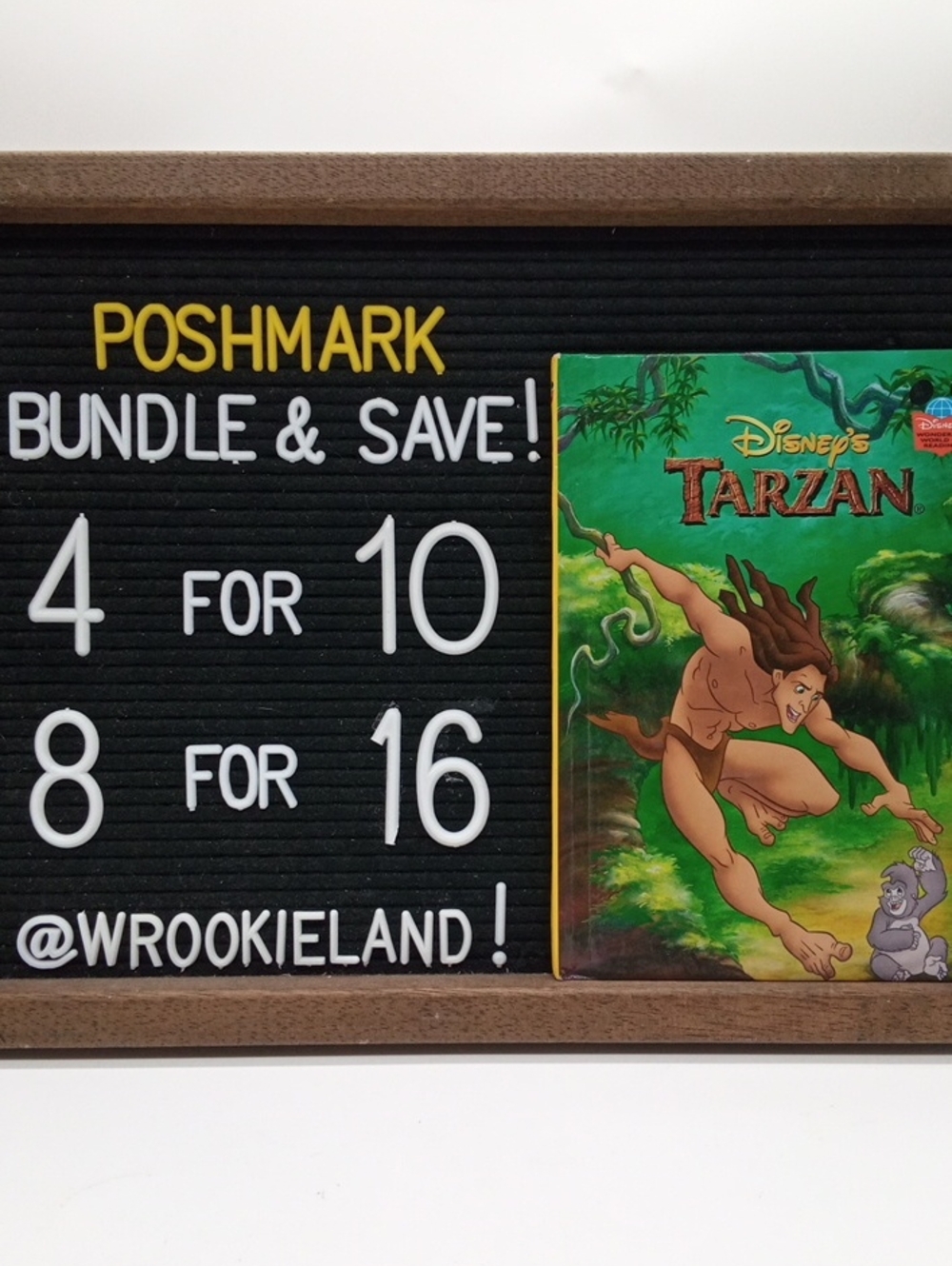 Vintage 1999 Disney Wonderful World Of Reading Tarzan Book#4